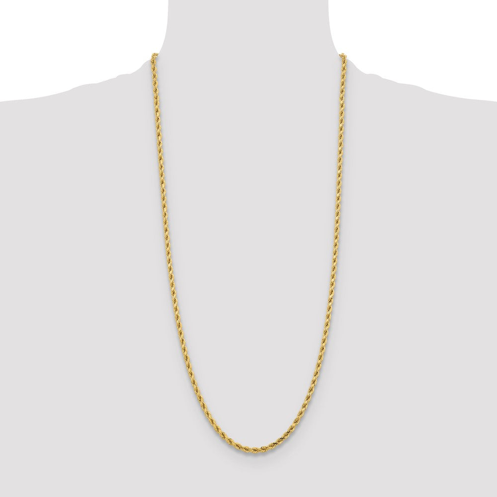 10k Yellow Gold 4.25 mm Diamond-cut Rope Chain (24.72 grams)