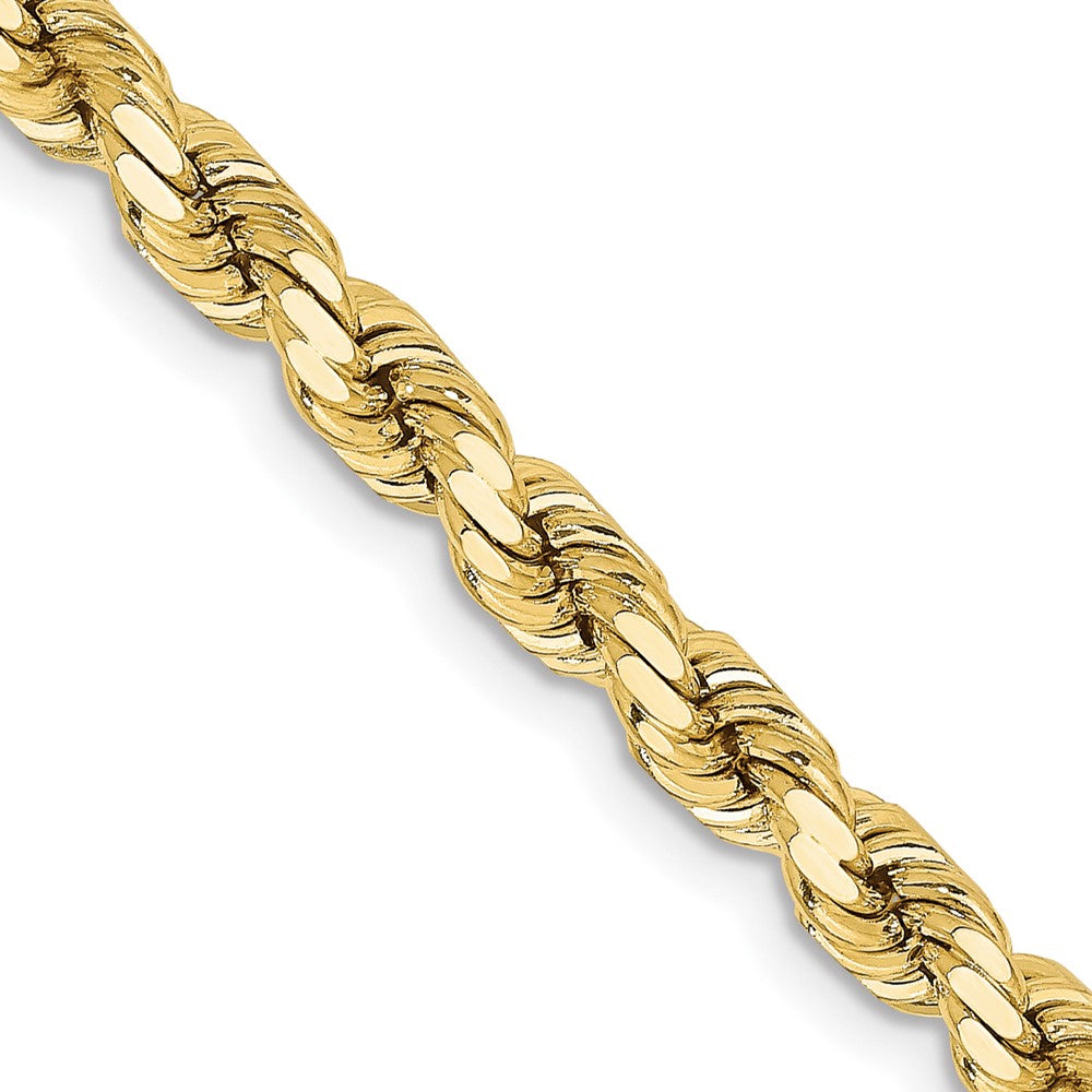 10k Yellow Gold 4.25 mm Diamond-cut Rope Chain