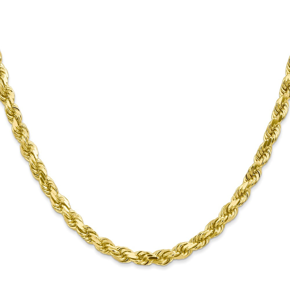 10k Yellow Gold 4.5 mm Diamond-Cut Rope Chain (29.31 grams)