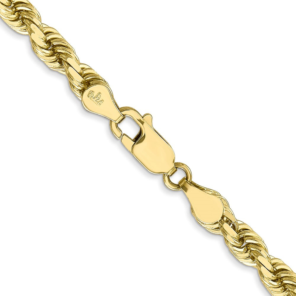 10k Yellow Gold 4.5 mm Diamond-Cut Rope Chain (29.31 grams)