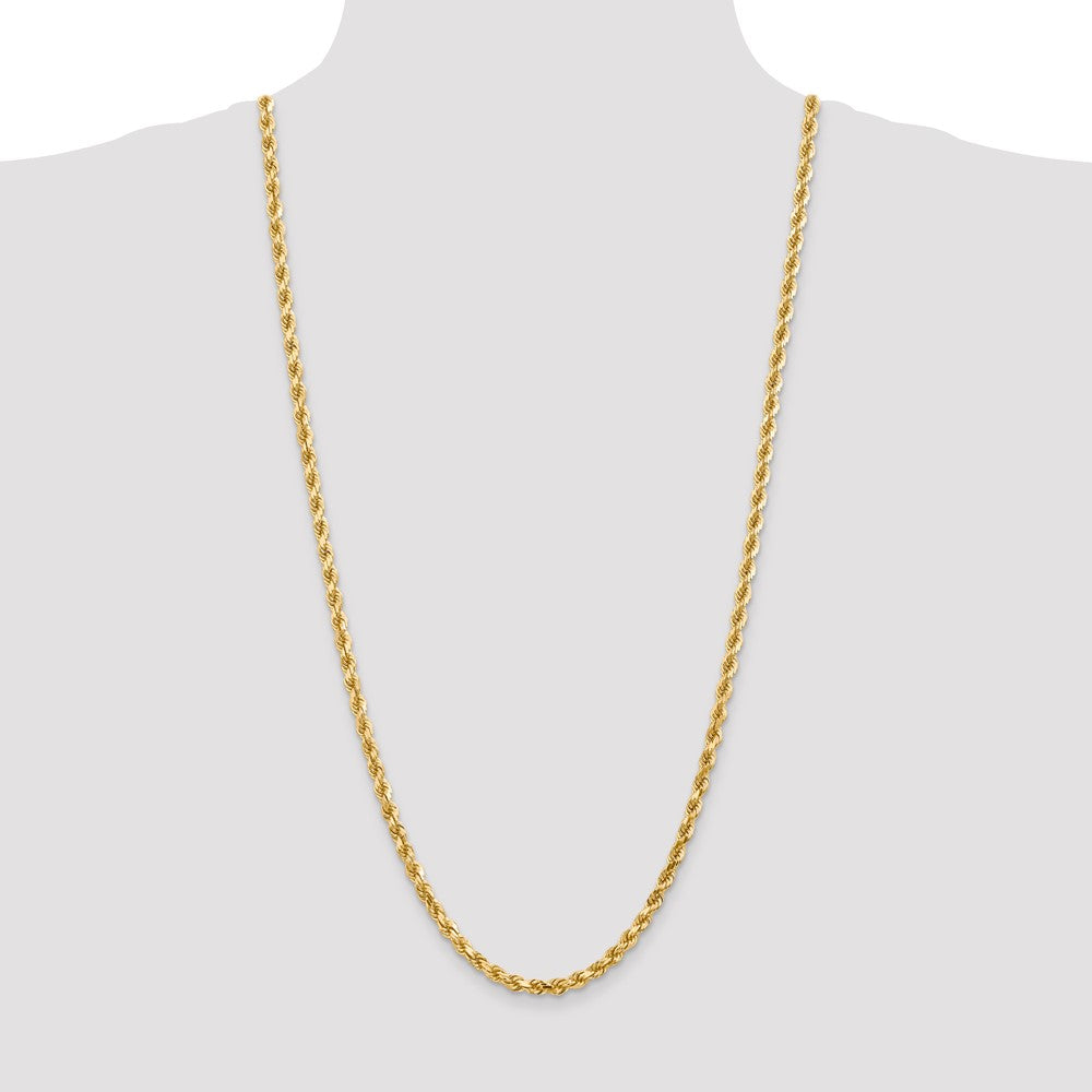 10k Yellow Gold 4.5 mm Diamond-Cut Rope Chain (29.31 grams)