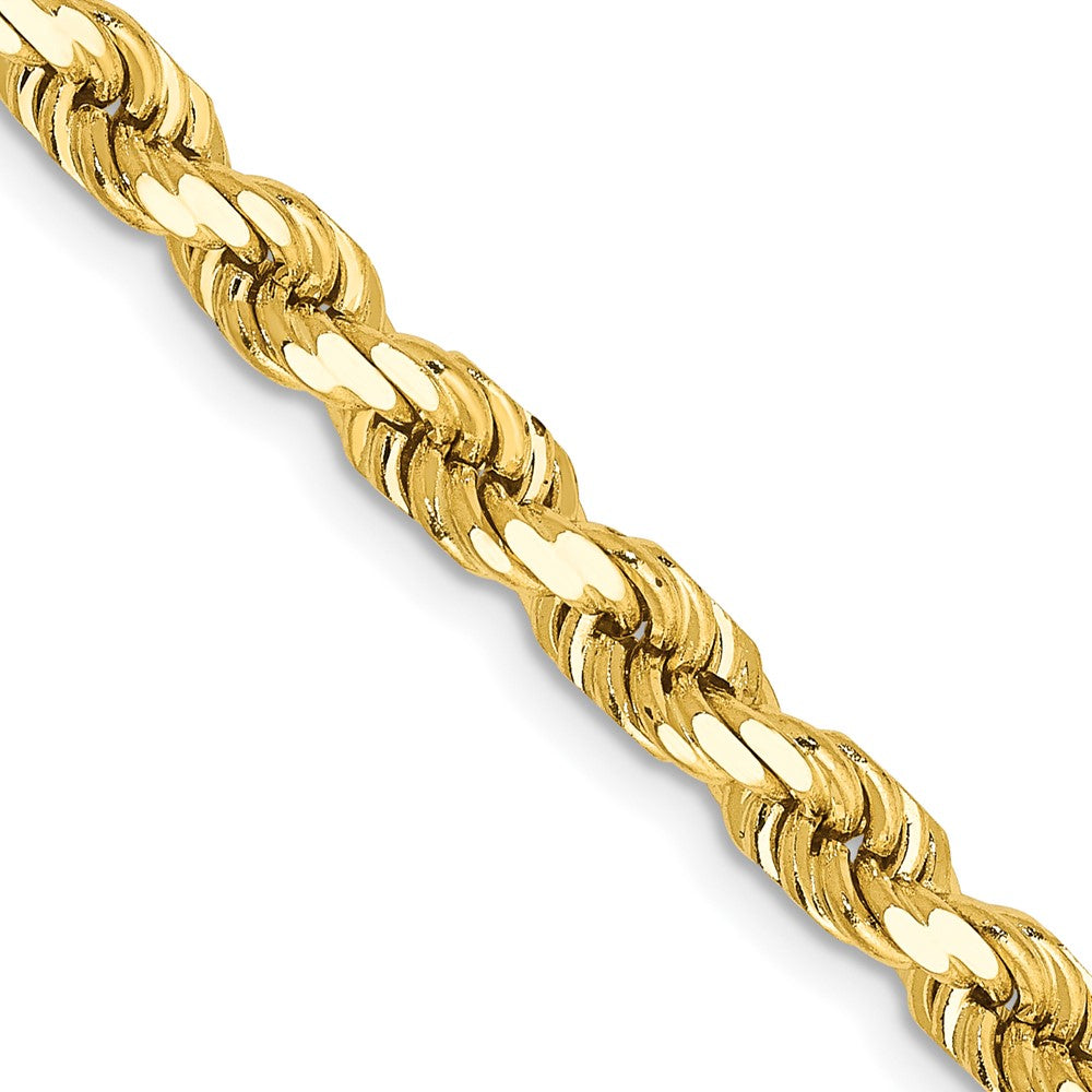 10k Yellow Gold 4.5 mm Diamond-Cut Rope Chain (29.31 grams)