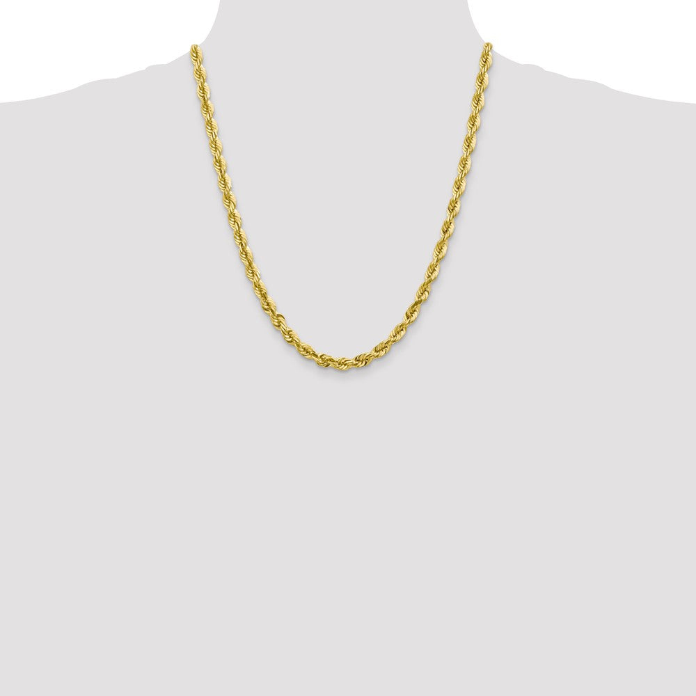 10k Yellow Gold 5.5 mm Diamond-cut Rope Chain (46.29 grams)