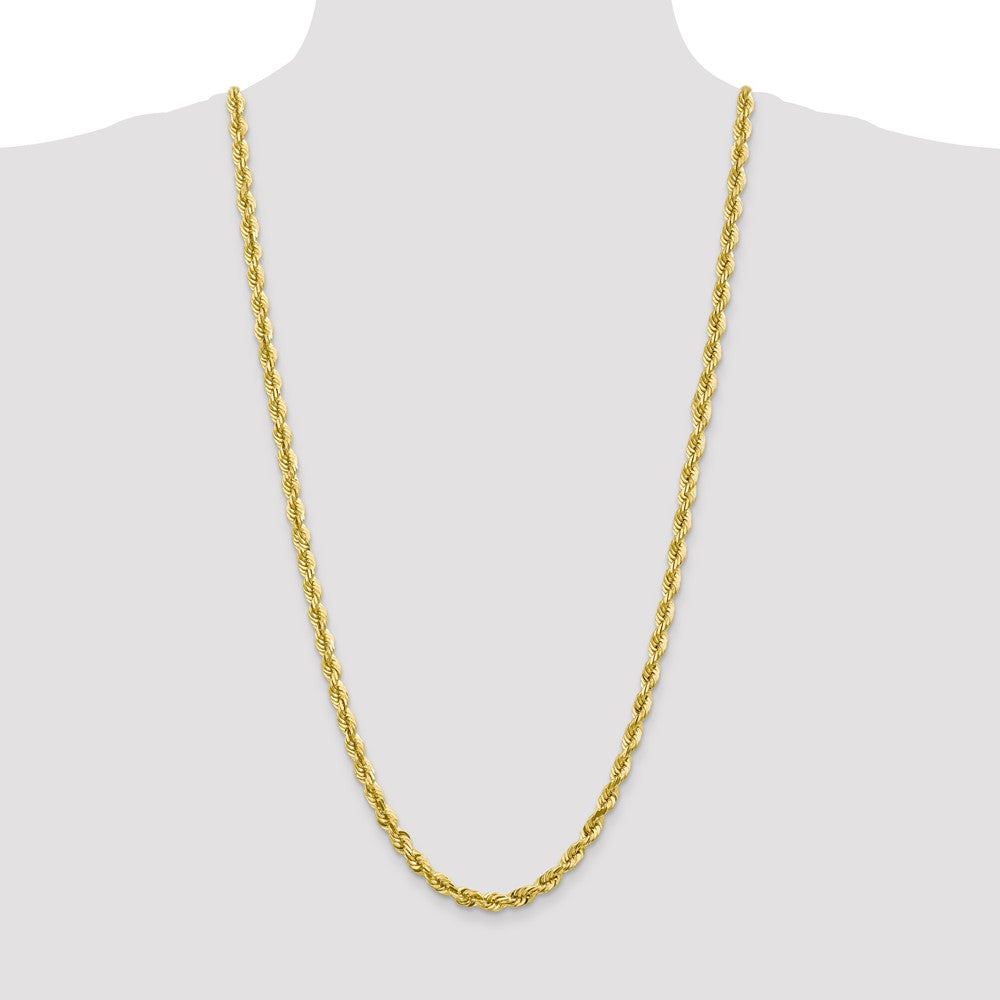 10k Yellow Gold 5.5 mm Diamond-cut Rope Chain (46.29 grams)