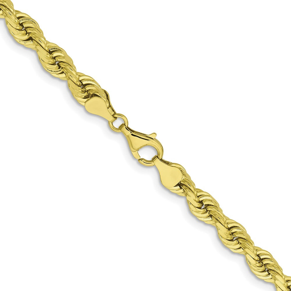 10k Yellow Gold 6.5 mm Diamond-cut Rope Chain (72.52 grams)