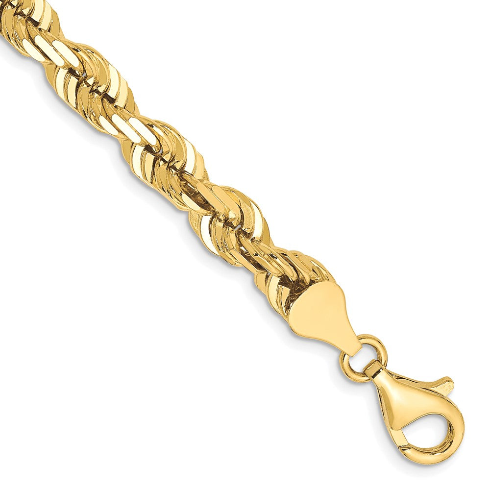 10k Yellow Gold 6.5 mm Diamond-cut Rope Chain (27.9 grams)