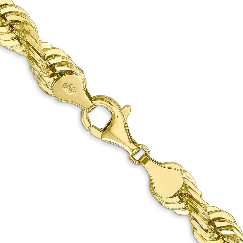 10k Yellow Gold 7 mm Diamond-cut Rope Chain (84.16 grams)