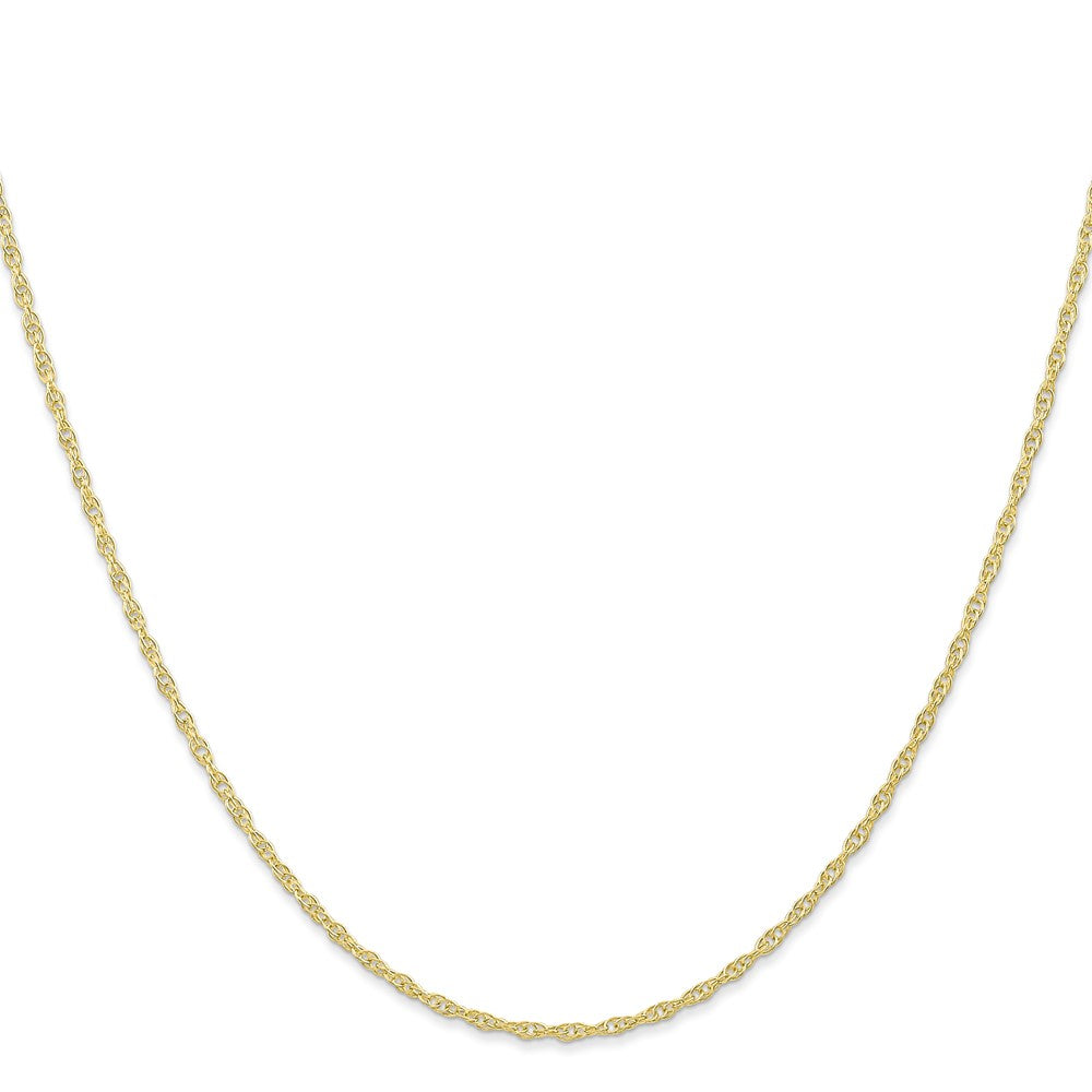 10k Yellow Gold 1.35 mm Carded Cable Rope Chain