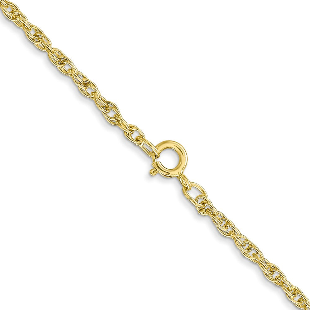 10k Yellow Gold 1.55 mm Carded Cable Rope Chain (2.2 grams)