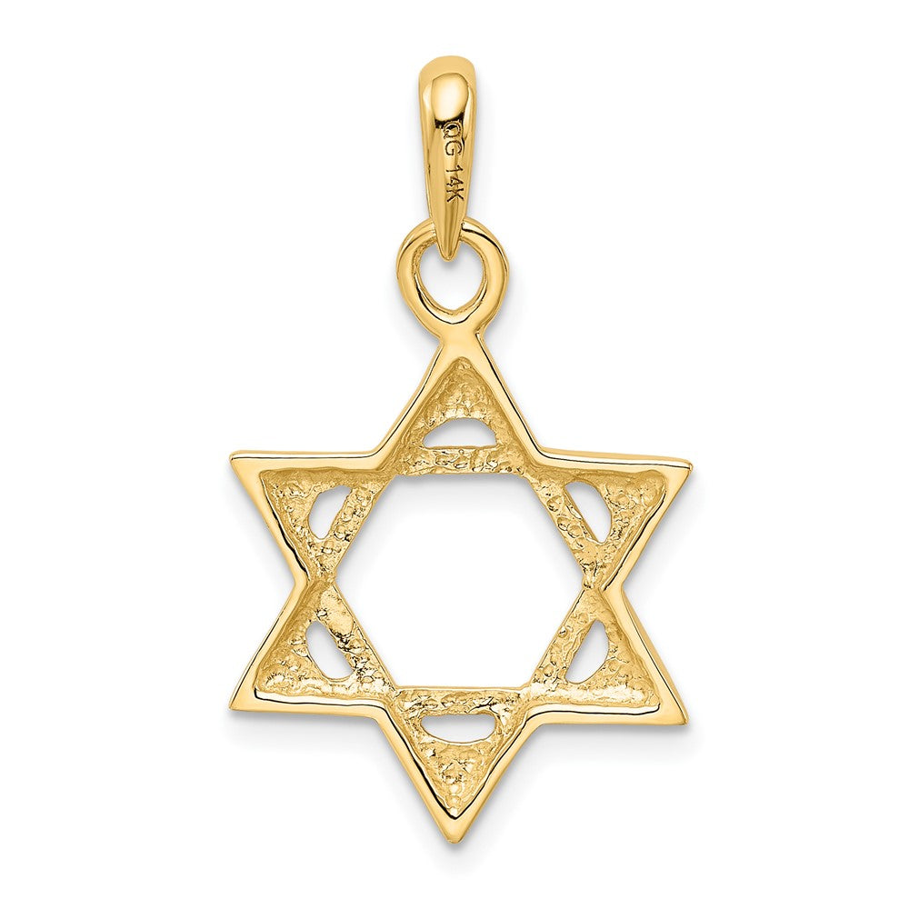 10k Yellow Gold 18 mm Star of David Pendant (1.87 grams)