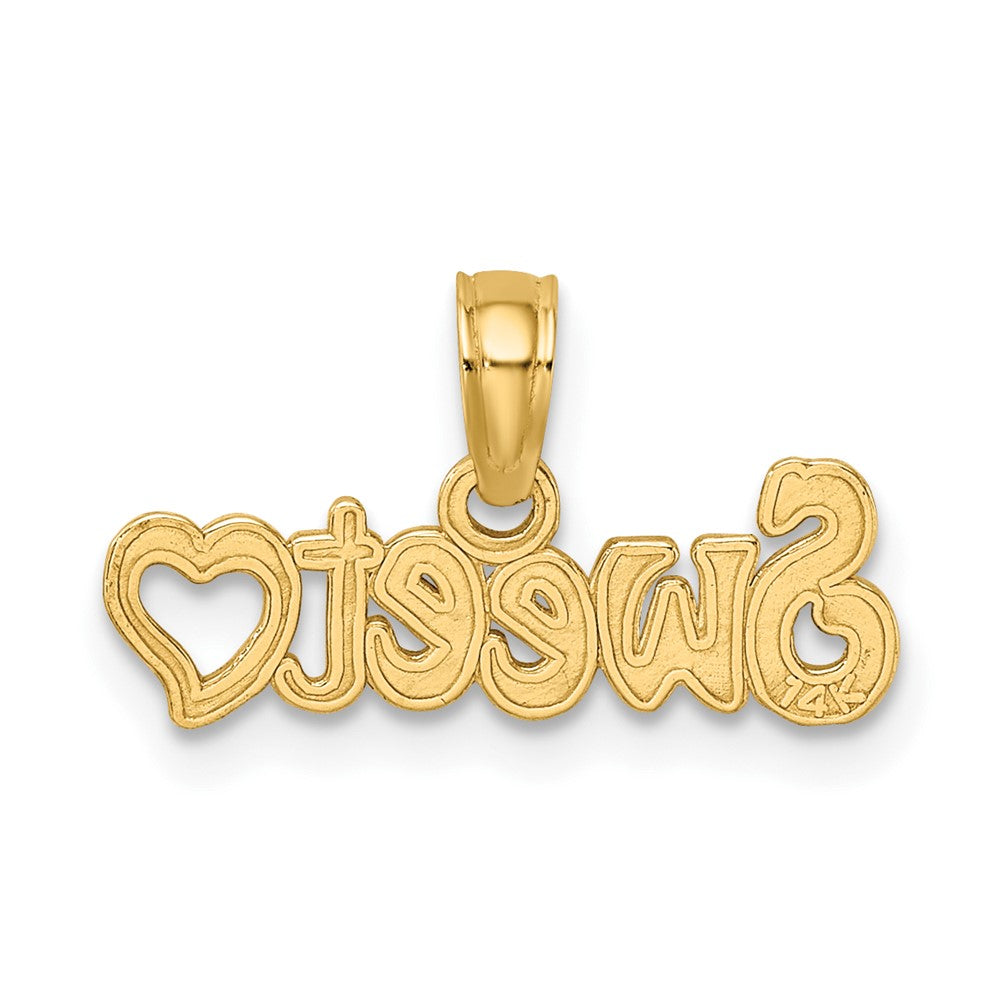 10k Yellow Gold 17.36 mm Sweet Heart Charm (0.5 grams)