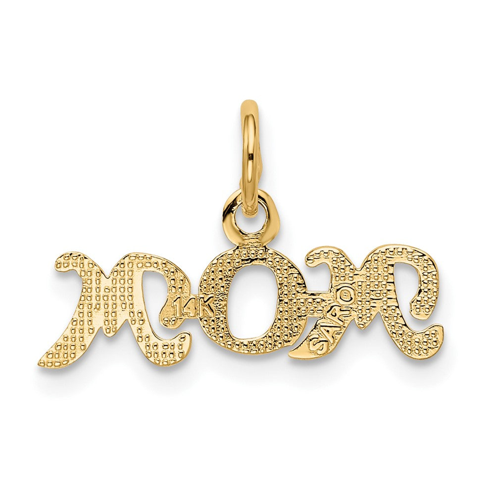 10k Yellow Gold 18 mm Mom Charm (0.5 grams)