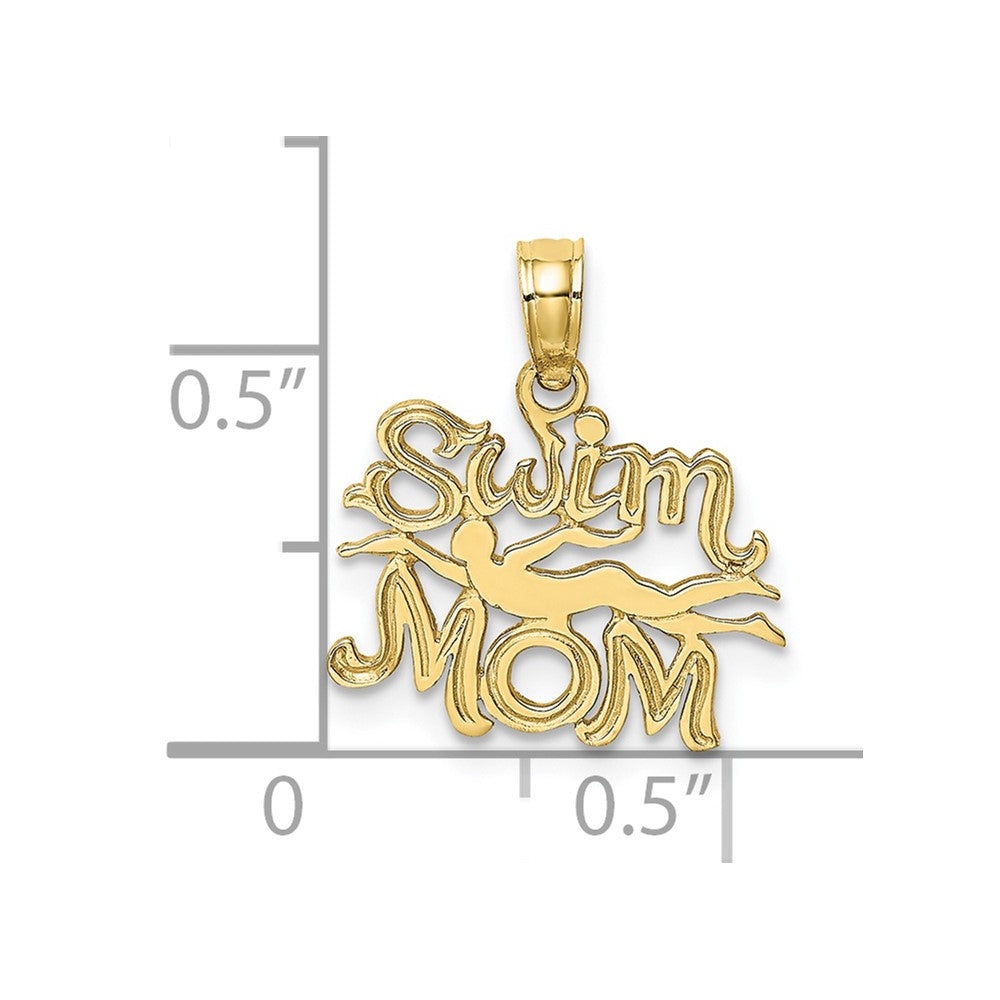 10k Yellow Gold 15.15 mm r Charm (0.54 grams)