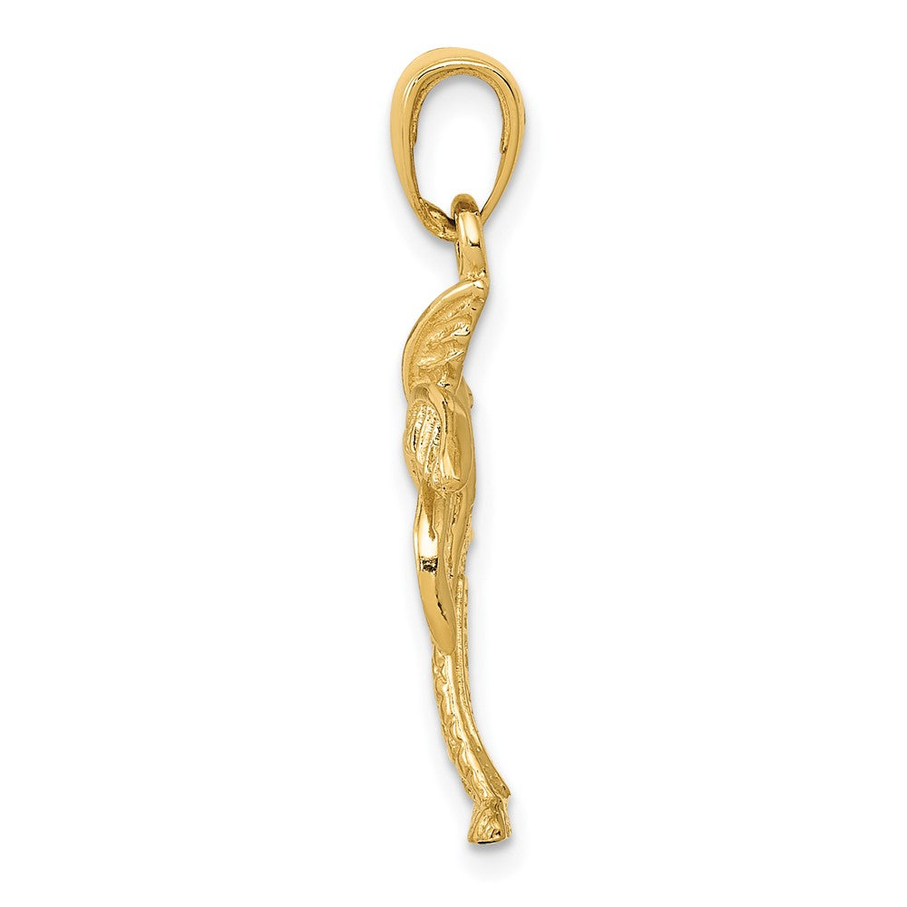 10k Yellow Gold 16 mm Palm Tree Pendant (1.49 grams)