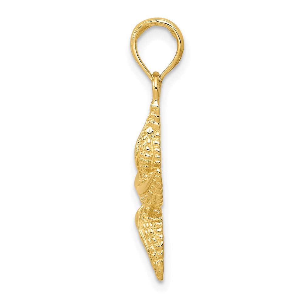 10k Yellow Gold 15 mm Starfish Pendant (1.36 grams)