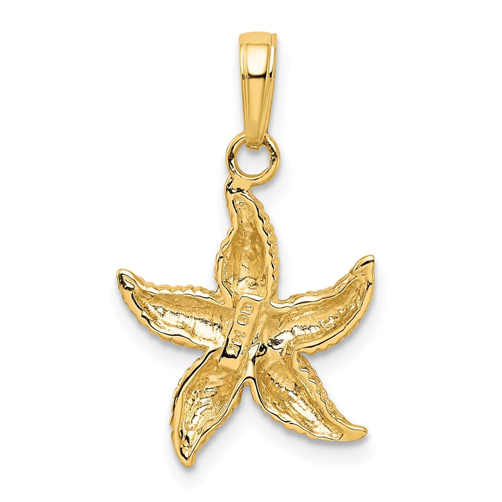 10k Yellow Gold 15 mm Starfish Pendant (1.36 grams)