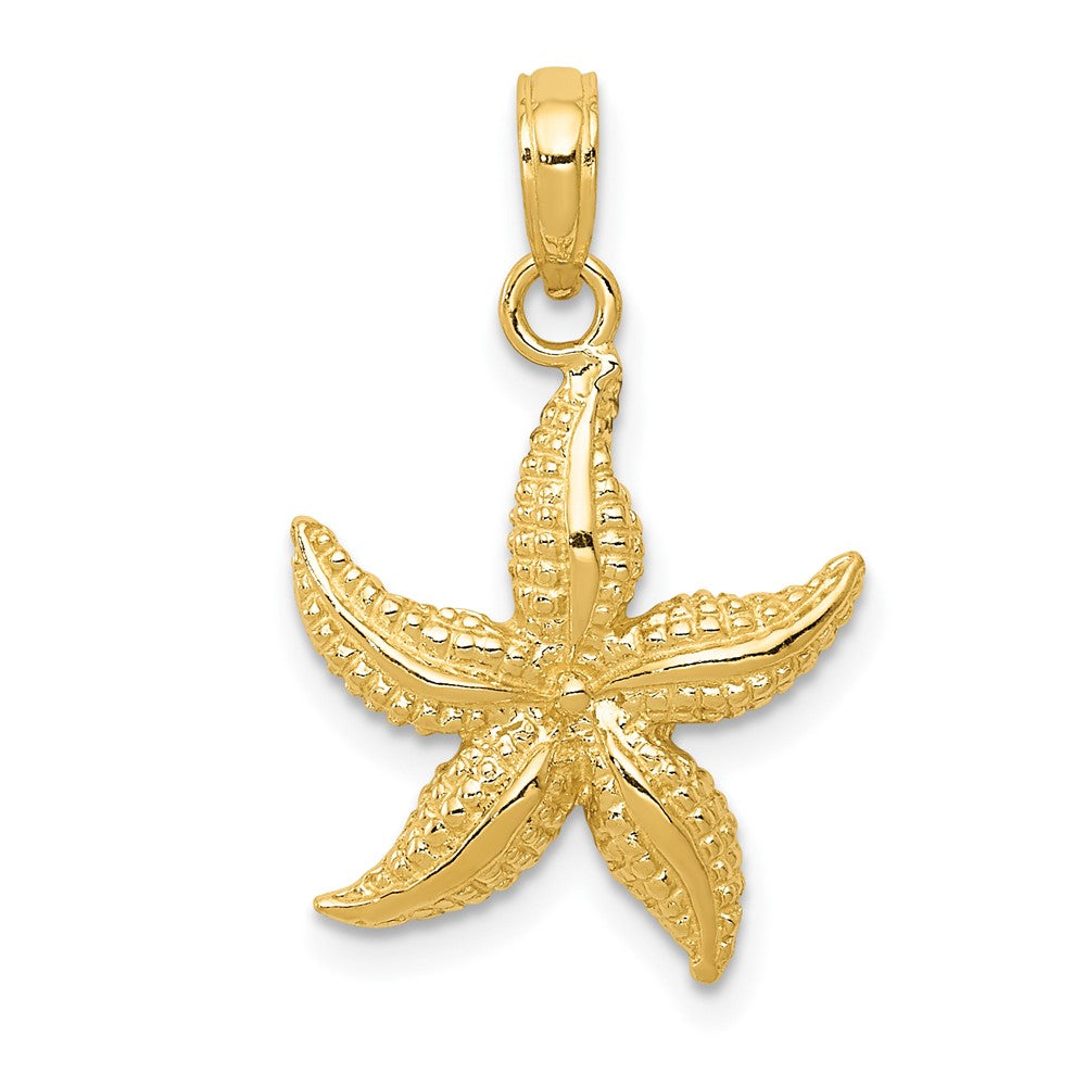 10k Yellow Gold 15 mm Starfish Pendant (1.36 grams)