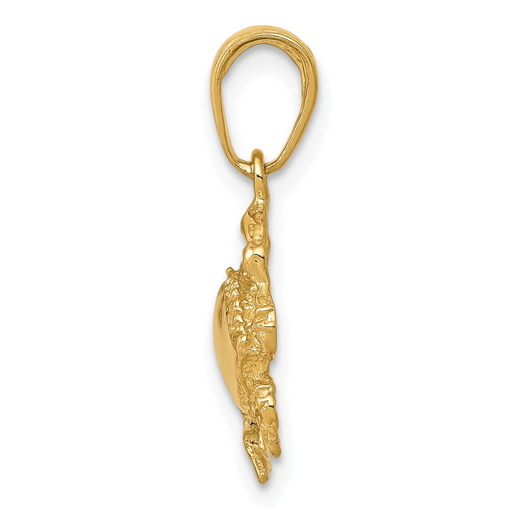 10k Yellow Gold 12 mm Crab Charm (0.82 grams)