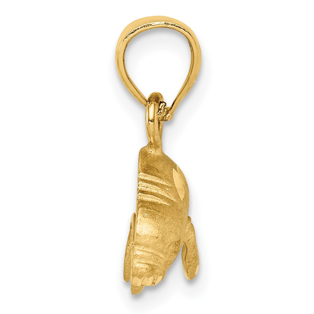 10k Yellow Gold 16 mm Manatee Pendant (1.35 grams)