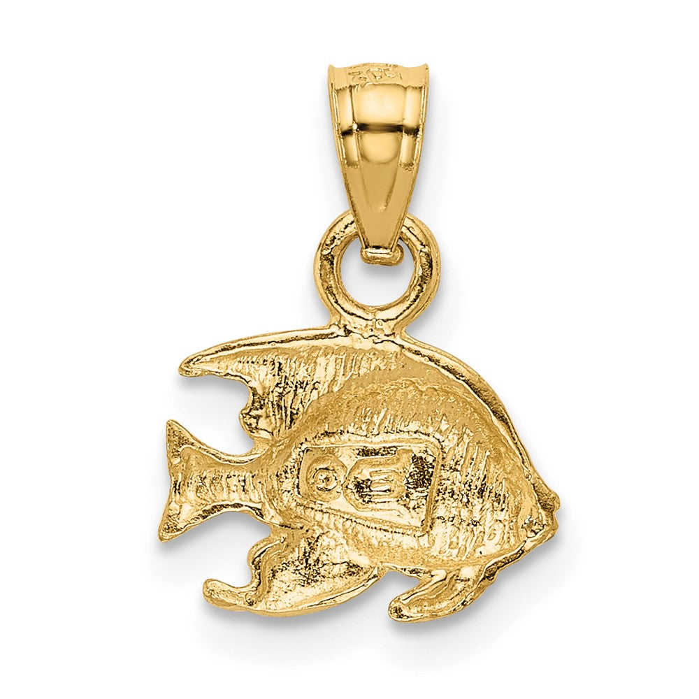 10k Yellow Gold 10 mm Fish Pendant (0.56 grams)