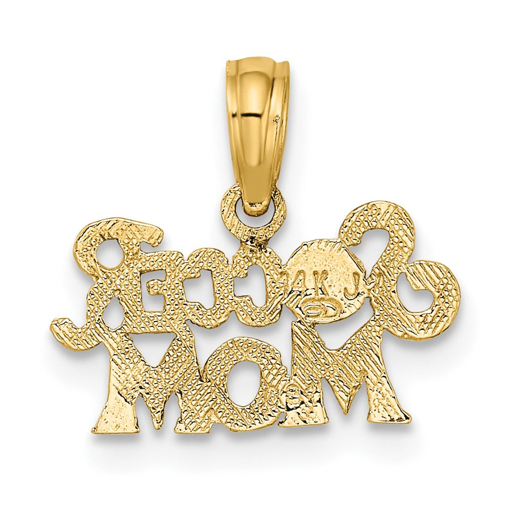 10k Yellow Gold 14.9 mm SOCCER MOM Charm (0.49 grams)