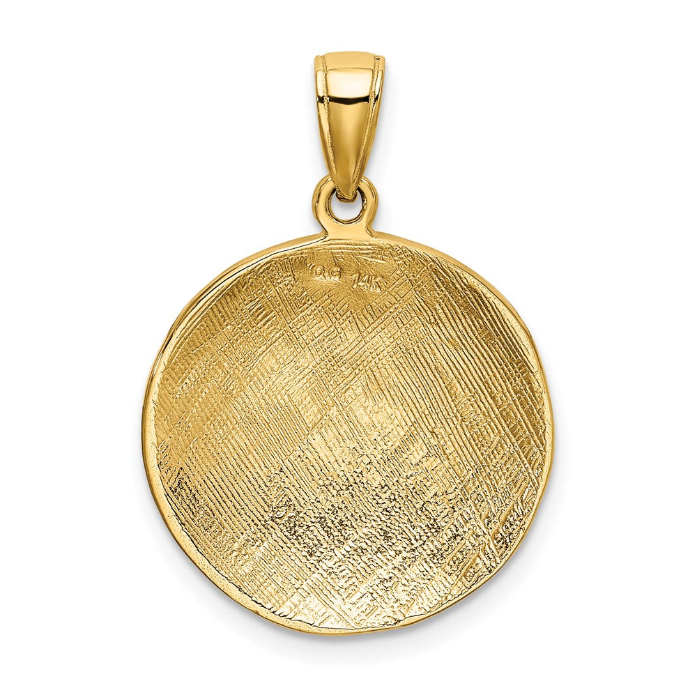 10k Yellow Gold 18 mm Soccer Ball Pendant (2.22 grams)