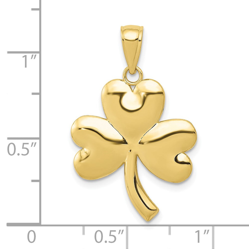 10k Yellow Gold 19 mm Shamrock Charm (1.57 grams)