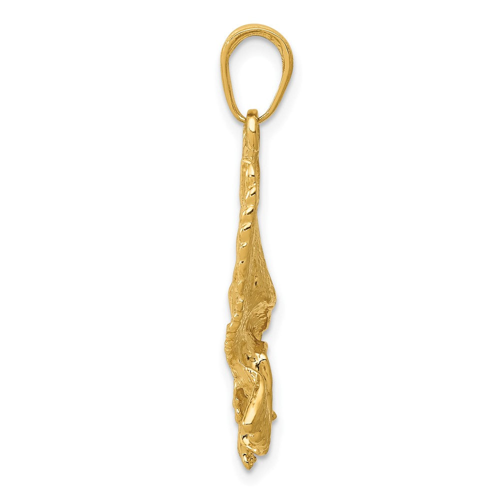 10k Yellow Gold 16 mm Eagle Charm (2.2 grams)