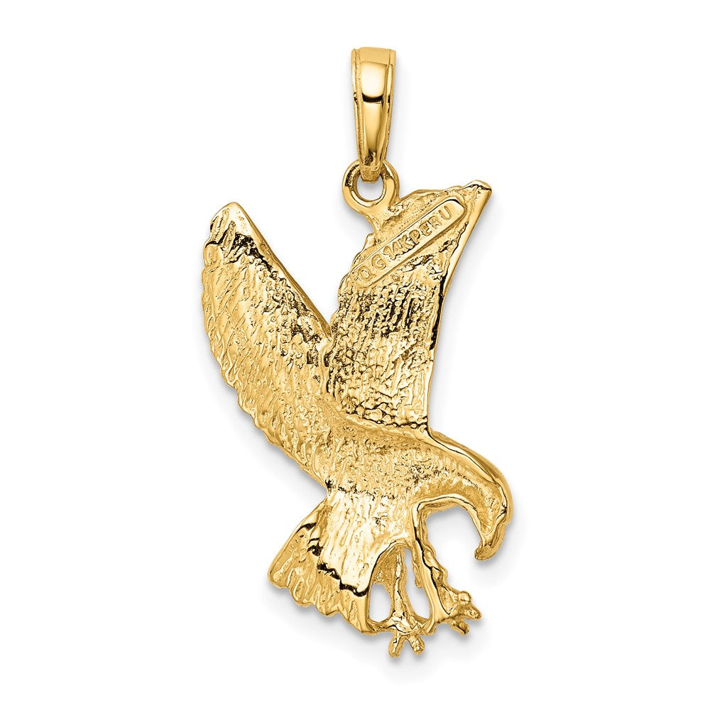 10k Yellow Gold 16 mm Eagle Charm (2.2 grams)