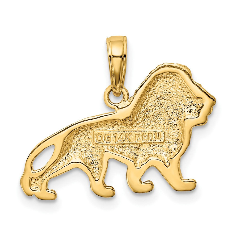 10k Yellow Gold 24 mm Lion Charm (1.64 grams)