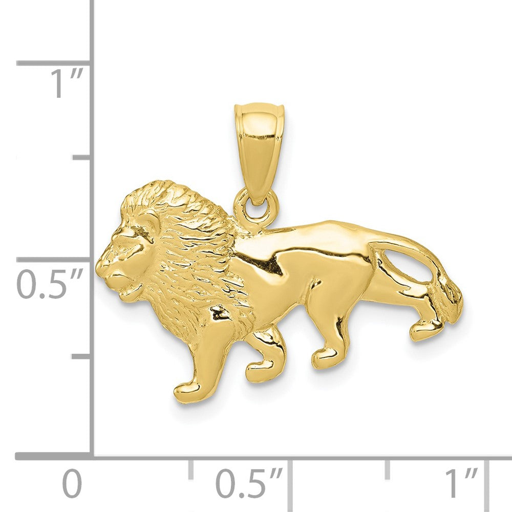 10k Yellow Gold 24 mm Lion Charm (1.64 grams)