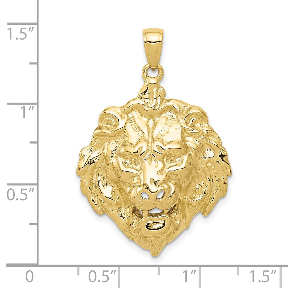 10k Yellow Gold 25 mm Lion Charm (6.09 grams)