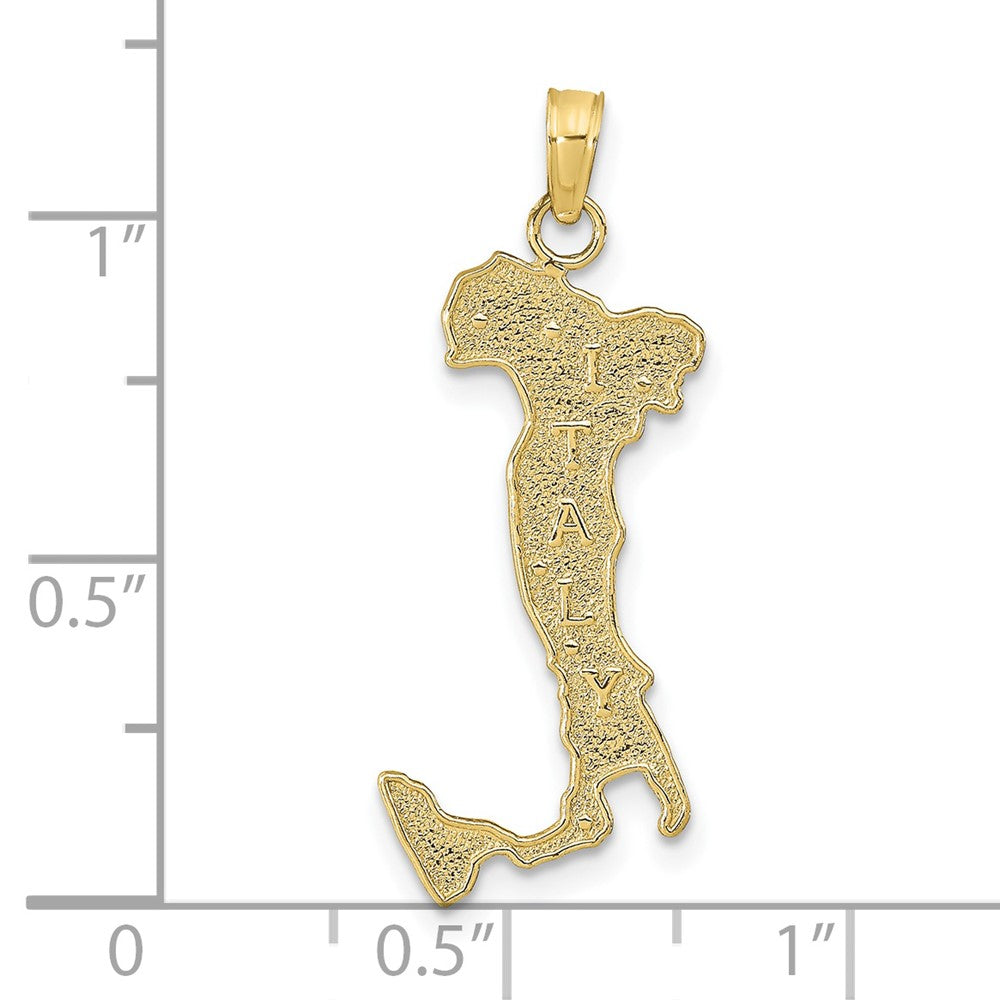 10k Yellow Gold 15 mm Italy Charm (0.98 grams)