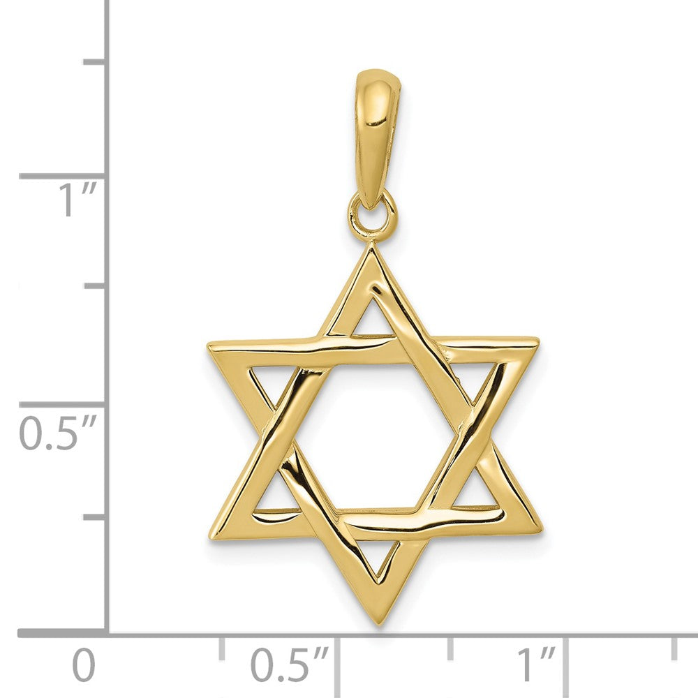 10k Yellow Gold 20 mm Star of David Pendant (3.18 grams)