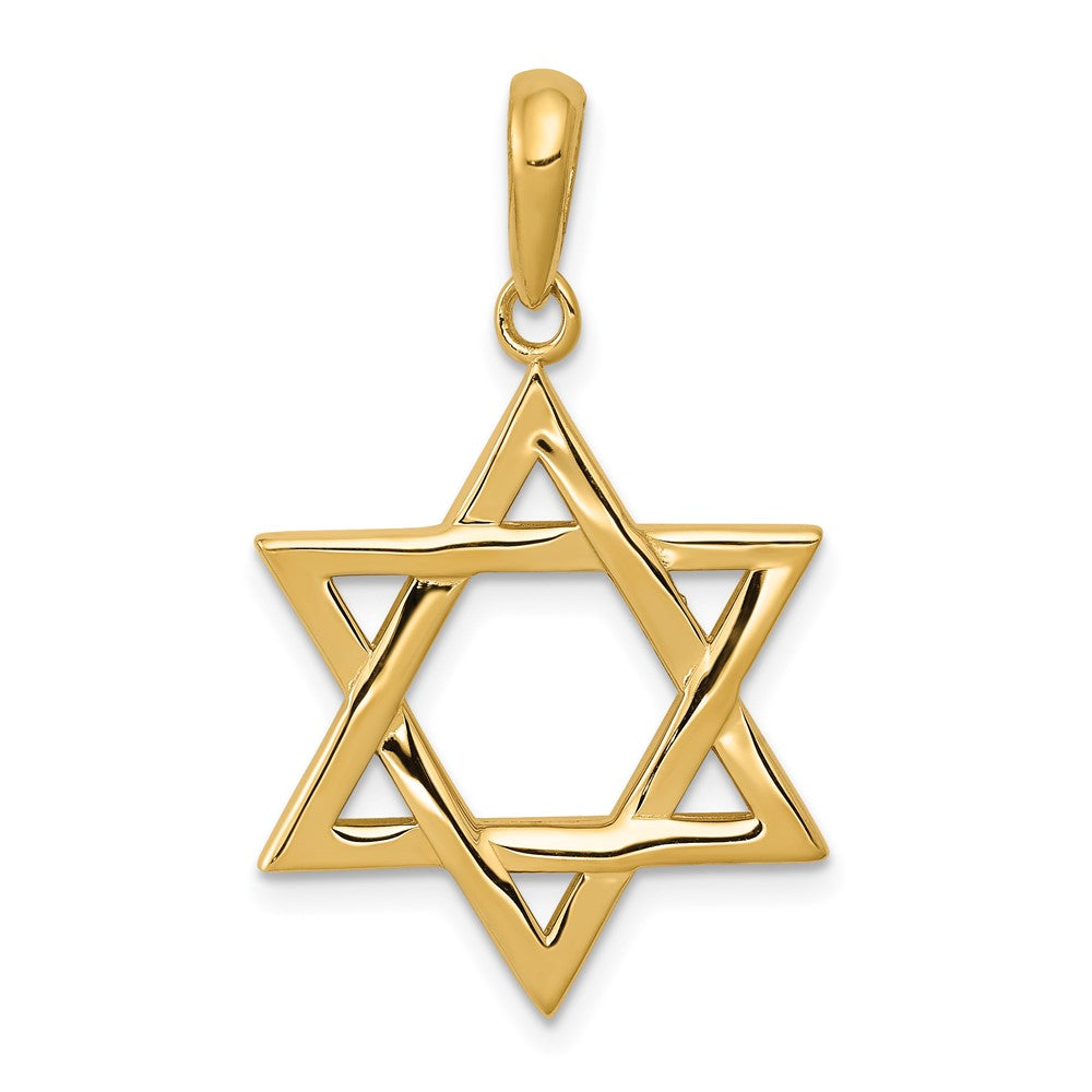 10k Yellow Gold 20 mm Star of David Pendant (3.18 grams)