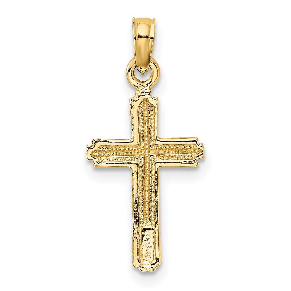 10k Yellow Gold 12 mm Cross Pendant (0.7 grams)