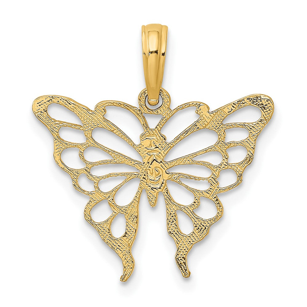 10k Yellow Gold 20 mm Butterfly Charm (0.69 grams)