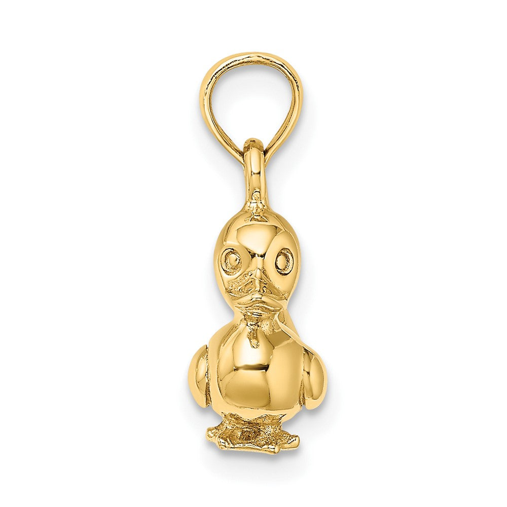 10k Yellow Gold 11.96 mm 3-D Duckling Charm (2.62 grams)