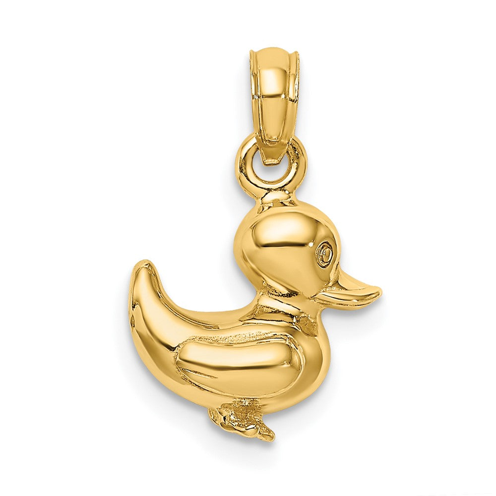 10k Yellow Gold 11.96 mm 3-D Duckling Charm (2.62 grams)