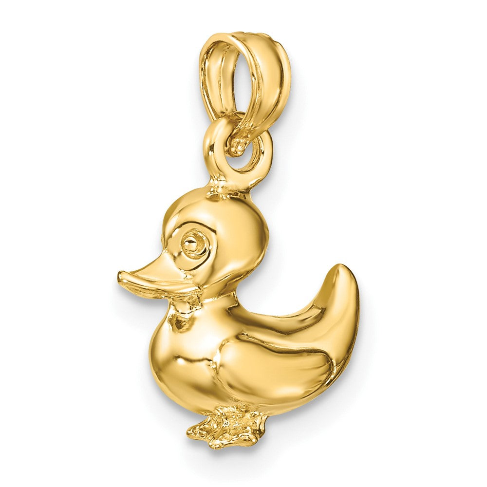 10k Yellow Gold 11.96 mm 3-D Duckling Charm (2.62 grams)