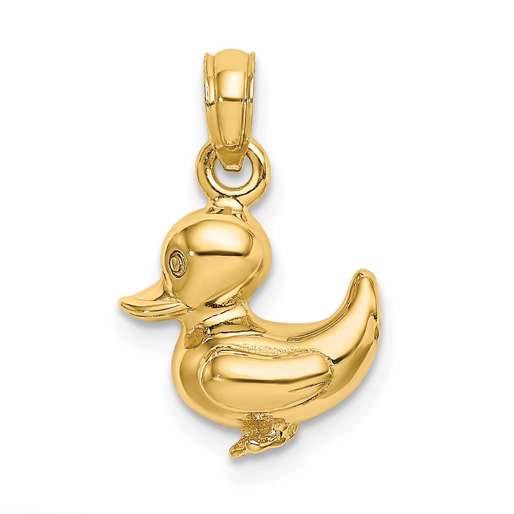 10k Yellow Gold 11.96 mm 3-D Duckling Charm (2.62 grams)