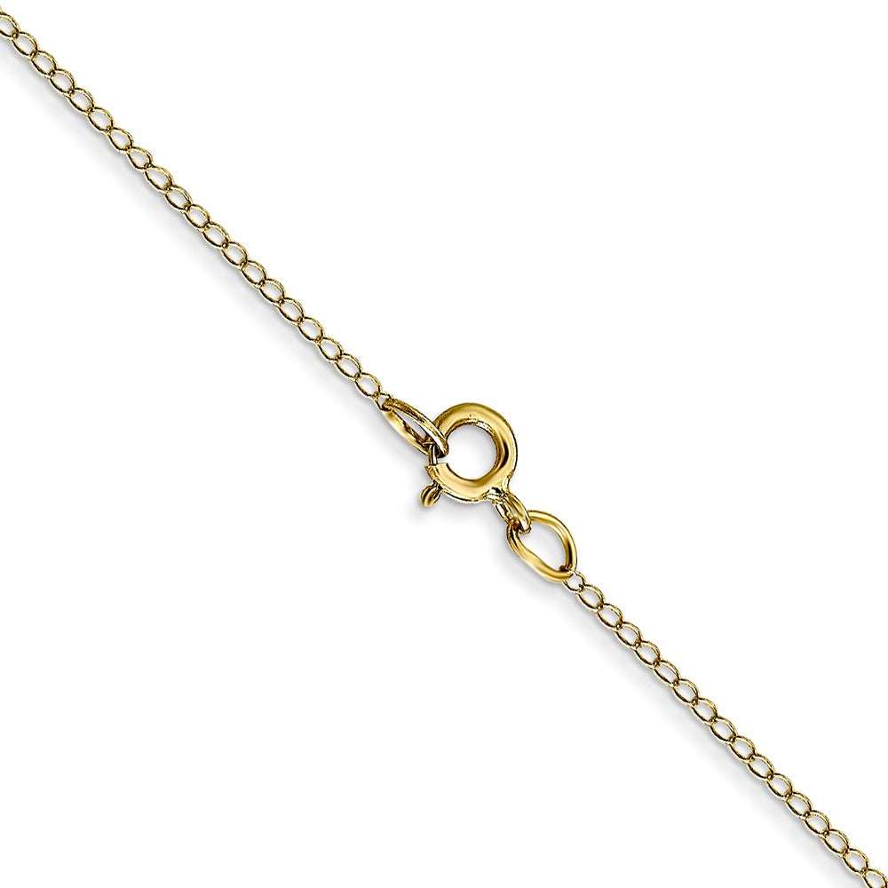 10k Yellow Gold 0.42 mm Carded Curb Chain (0.27 grams)