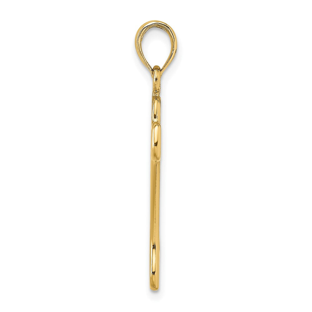 10k Yellow Gold 15.4 mm Cut-Out Polished Dog Bone Charm (0.8 grams)