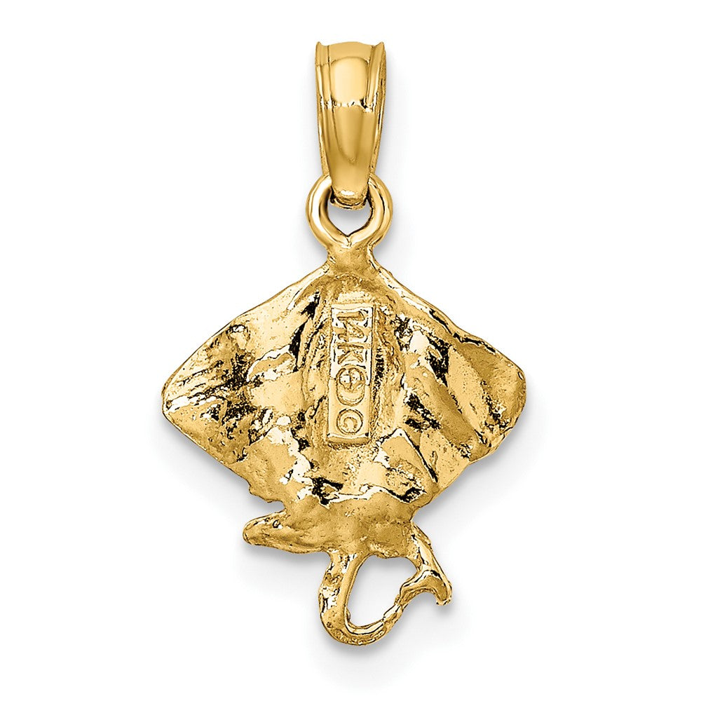 10k Yellow Gold 11 mm Stingray Charm (0.64 grams)