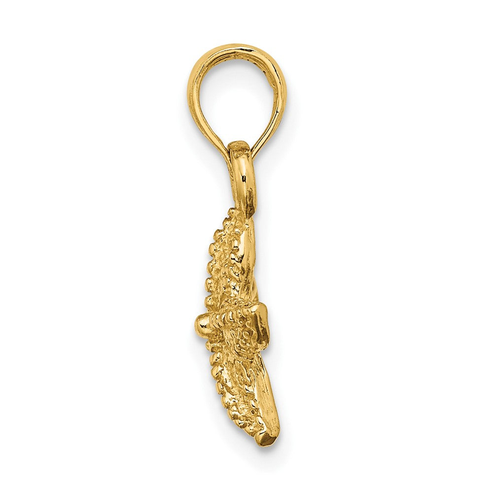 10k Yellow Gold 11.9 mm Starfish Charm (1.43 grams)