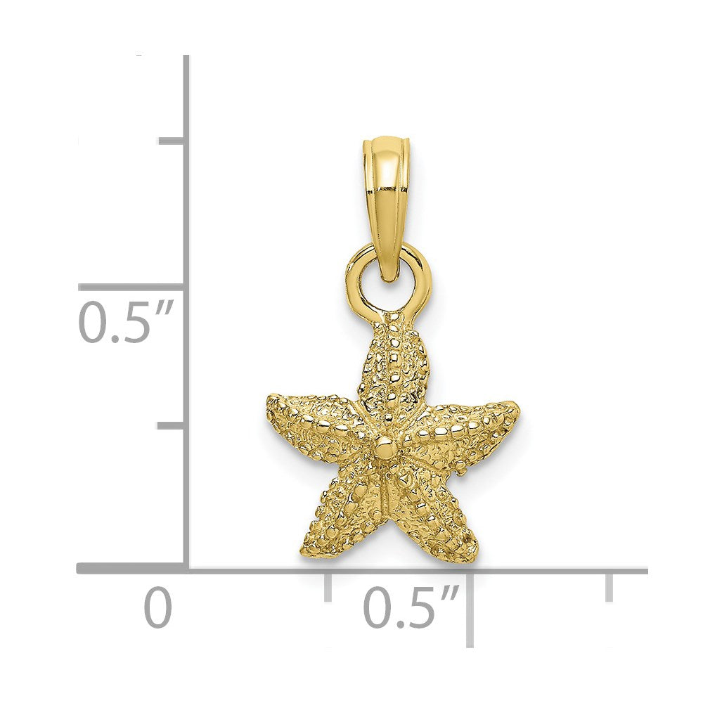 10k Yellow Gold 11.9 mm Starfish Charm (1.43 grams)