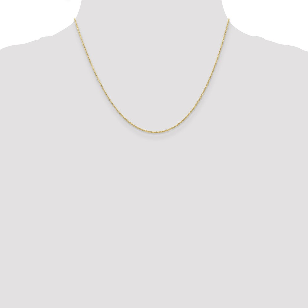 10k Yellow Gold 0.7 mm Carded Cable Rope Chain