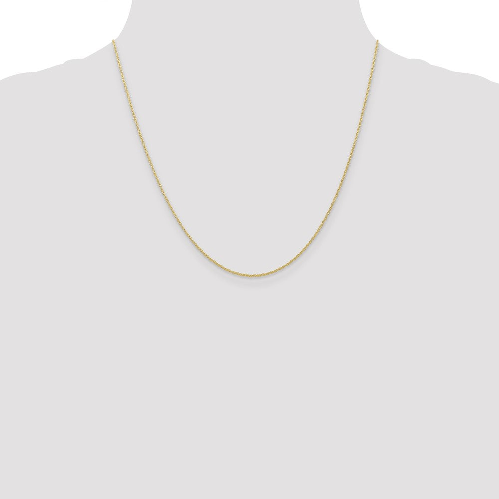 10k Yellow Gold 0.7 mm Carded Cable Rope Chain