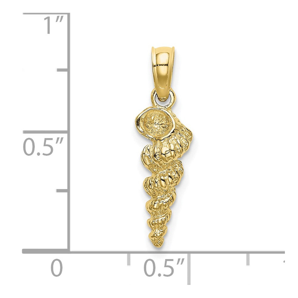 10k Yellow Gold 5.27 mm n Wentletrap Shell Charm (0.99 grams)