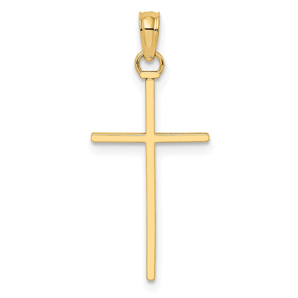 10k Yellow Gold 11 mm Polished Cross Pendant (0.45 grams)